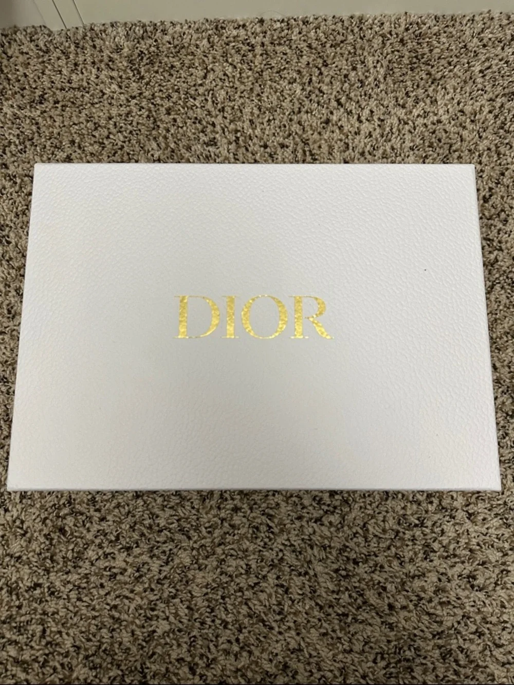 Dior White Box with Gold Logo Center